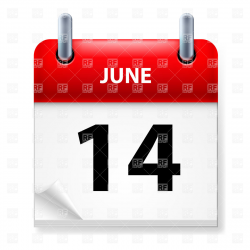 Rotate & Resize Tool: fourteenth clipart june