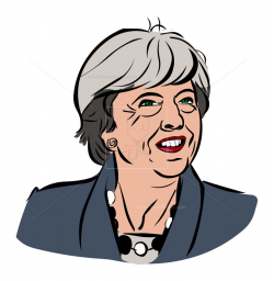 Theresa May- politician -portrait | Free vectors, illustrations, graphics  ...