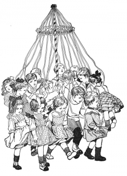 Dancing around the Maypole | KnickofTime/Free Printables & Antique ...