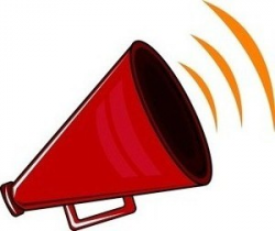 Red megaphone clipart - ClipartBarn