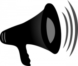 Free clipart megaphone announcement public domain vectors - Clipartix