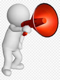 Megaphone Clipart Morning Announcement - Bubble People Clip Art, HD ...