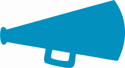Blue Cheer Megaphone Clipart | Clipart Panda - Free Clipart Images