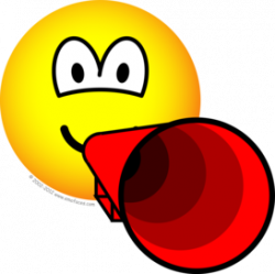 Megaphone emoticon | ya just gotta luv.....the smilie face ...