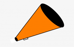 Megaphone Orange Clip Art - Orange And Black Pom Pom Clipart ...