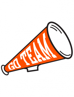 Orange Go Team Megaphone Waterless Tattoo