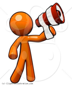 Person with megaphone clipart 2 » Clipart Portal