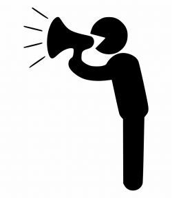 Megaphone Icon Png - Person With Megaphone Icon, Transparent Png ...