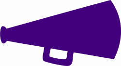 Purple Megaphone Clipart