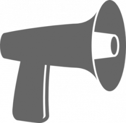 Gray Megaphone Clip Art at Clker.com - vector clip art online ...