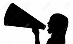 Woman with megaphone clipart 3 » Clipart Portal
