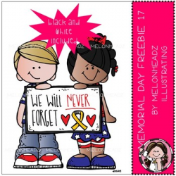 Memorial Day clip art - FREEBIE - 2017 - by Melonheadz