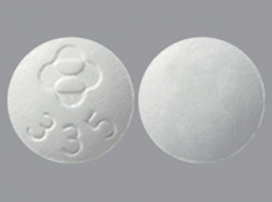 Logo (Merck) 335 Pill Images (White / Round)