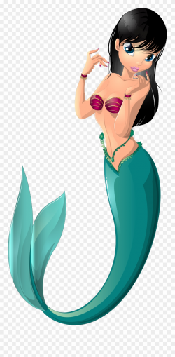 Mermaid Png Clip Art Imageu200b Gallery Yopriceville - Black ...