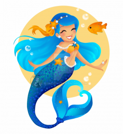 Mermaid Drawing Cliparts - Blue Mermaid Clipart Free PNG Images ...