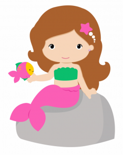 Sea Clipart Mermaid - Cute Mermaid Clipart Free PNG Images & Clipart ...