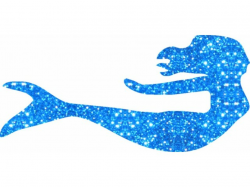 Mermaid 02 glitter tattoo stencil - Clip Art Library