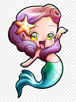 Jellies Clipart Kawaii - Chibi Mermaid, HD Png Download - 900x1273 ...