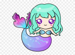 Kawaii Mermaid Clipart (#1354525) - PinClipart