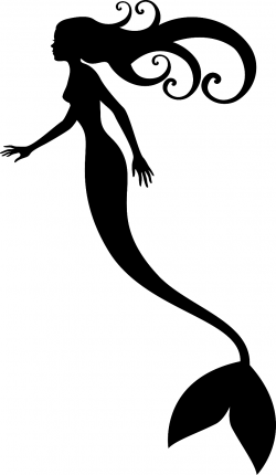 Mermaid black and white mermaid clipart black and white outline ...