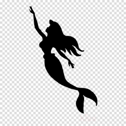 Mermaid, Silhouette, Drawing, transparent png image & clipart free ...