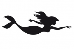 Free Little Mermaid Silhouette, Download Free Clip Art, Free Clip ...