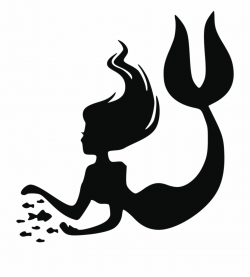 Mermaid Silhouette Sea Png Image - Silhouette Mermaid Png Free PNG ...