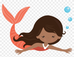 Clipart Png Mermaid - Cute Mermaid Swimming Clipart, Transparent Png ...