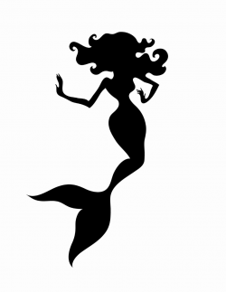 Mermaid Swimming Silhouette Clip Art - Invitation Templates | cricut ...