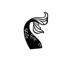 Amazon.com: Mermaid tail Vinyl Decal Sticker (Black ...