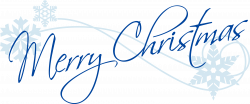Blue Merry Christmas Clipart - Clip Art Library