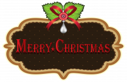 Merry Christmas Label PNG Clipart - Best WEB Clipart