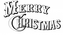 Merry Christmas Black And White Clipart | Free download best Merry ...