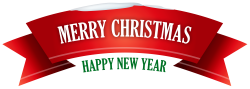 Merry Christmas Red Snowy Banner PNG Clipart - Best WEB Clipart