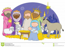 clip art of nativity scene | Manger Scene Clip Art Nativity Scene ...