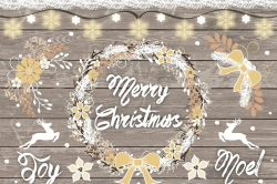 Vector Rustic christmas clipart