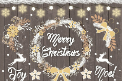 Vector Rustic christmas clipart
