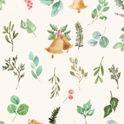 Watercolor Christmas Clipart Holly Eucalyptus Mistletoe | Essem ...