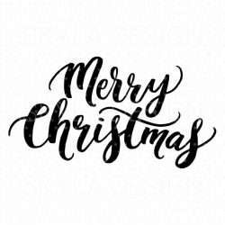 merry christmas clip art black and white merry christmas svg ...