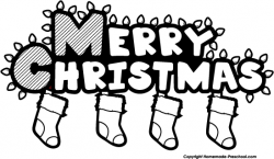 Christmas black and white clip art black and white christmas clipart ...