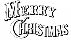 Merry Christmas Black And White Clipart | Free download best Merry ...