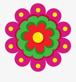 Mexico - Fiesta Mexican Flowers Clipart #566511 - Free ...