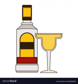 Mexican bottle tequila cocktail