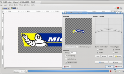 GIMP Chat • Can an image be shaped to an arc?