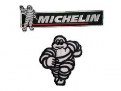 Details about New 2 Michelin Man Logo Motocross Racing embroidered iron on  patch.