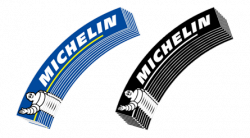 blue and white michelin logo tires | TIRE STICKERS .COM