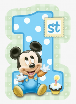 Mickey Mouse 1st Birthday Clipart Png - 1st Birthday Mickey Mouse ...