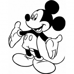 Mickey mouse black and white mickey mouse clip art free black and ...