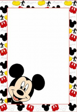 Mickey: Free Printable Frames, Invitations or Cards. Hecho. Hecho ...