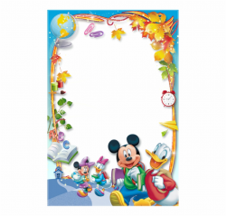 Cadre Bébé Png - Mickey Mouse Border Designs Free PNG Images ...